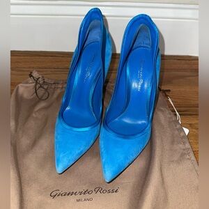 Gianvito Rossi Vibrant Blue Heels